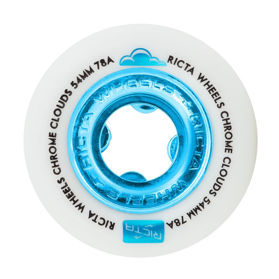 Колеса для скейтборда RICTA Chrome Clouds Blue 78A 54мм 2020