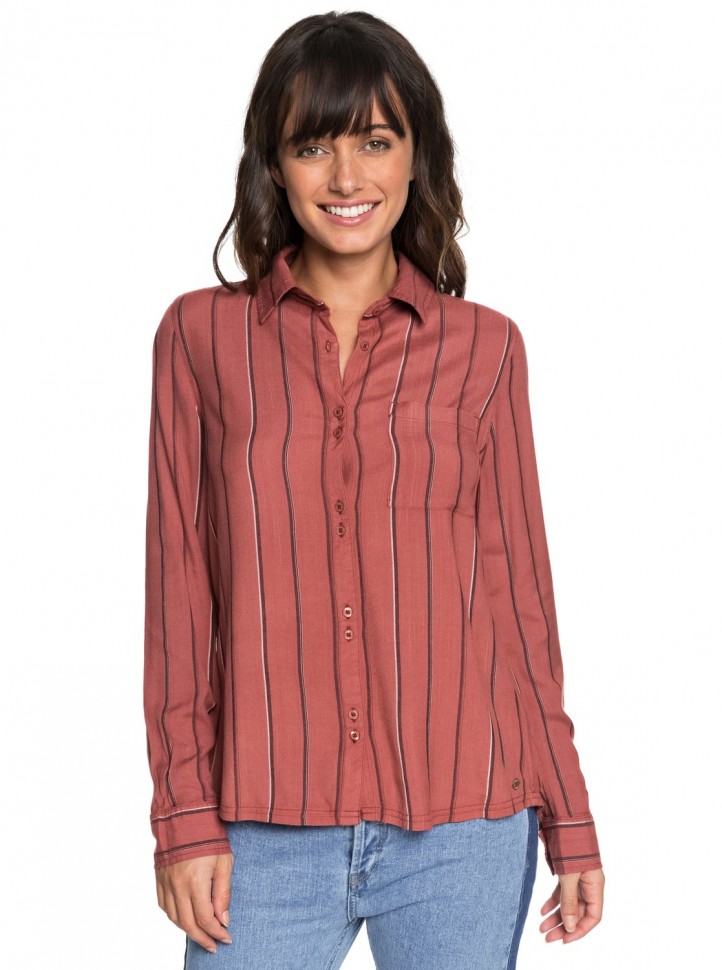 Блузка ROXY Concretestreets J Whitered Rose Poetic Stripe Ve фото 2