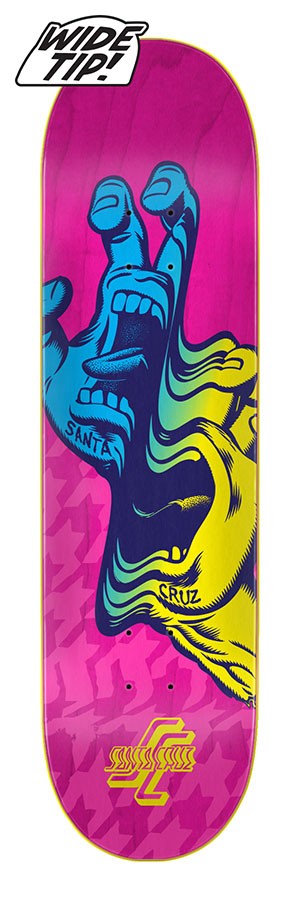 Дека для скейтборда SANTA CRUZ Glitch Hand Wide Tip 8.25дюйм 2020