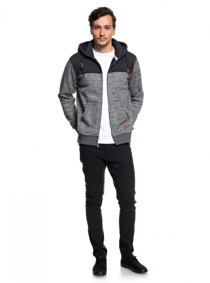 Кардиган QUIKSILVER Kellerblockzip M Dark Grey Heather фото 3
