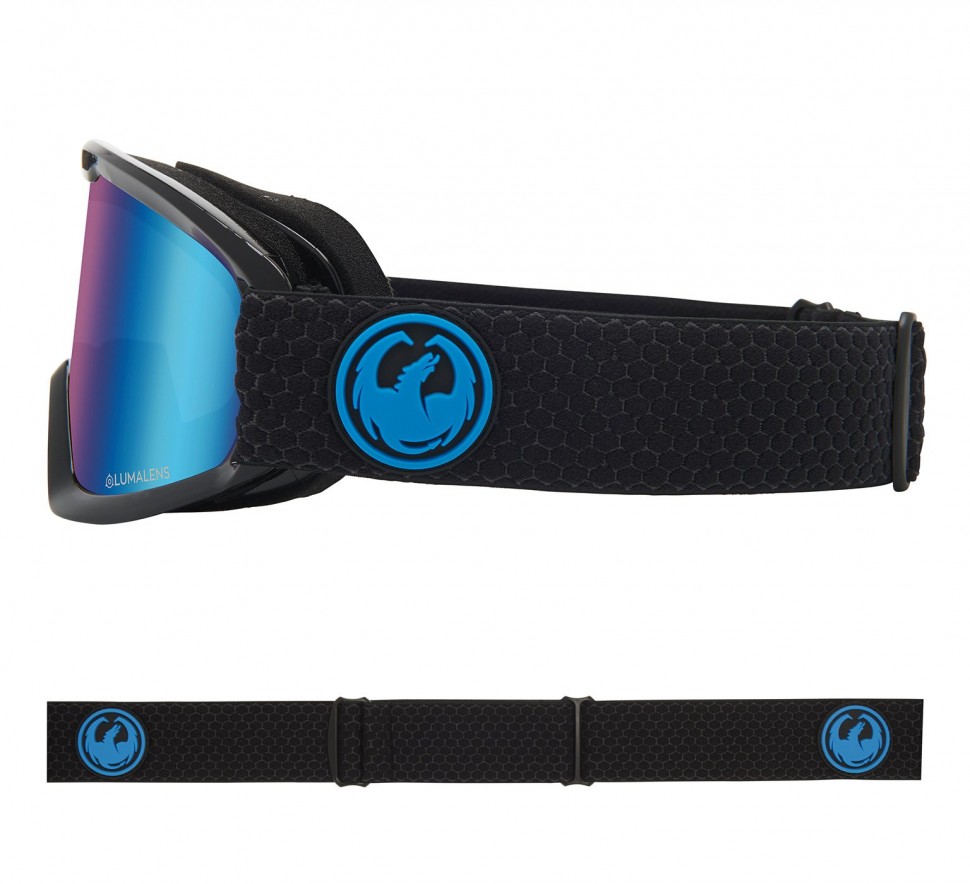 Маска горнолыжная DRAGON Dx2 Split/Ll Blue Ion + Ll Amber фото 3