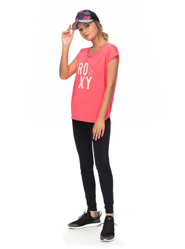 Футболка женская ROXY Pari Walk Tee J Smocking Red фото 2
