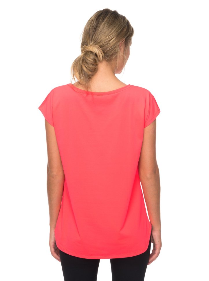 Футболка женская ROXY Pari Walk Tee J Smocking Red фото 3