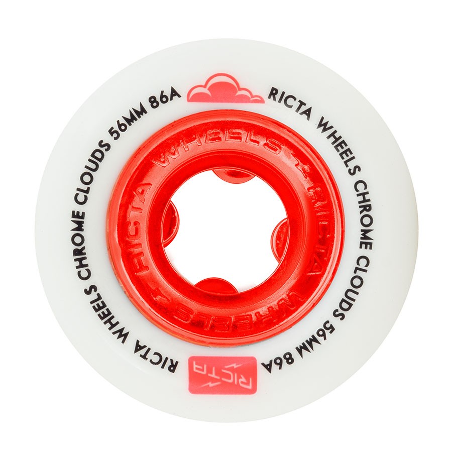 Колеса для скейтборда RICTA Chrome Clouds Red 86A 56мм 2020