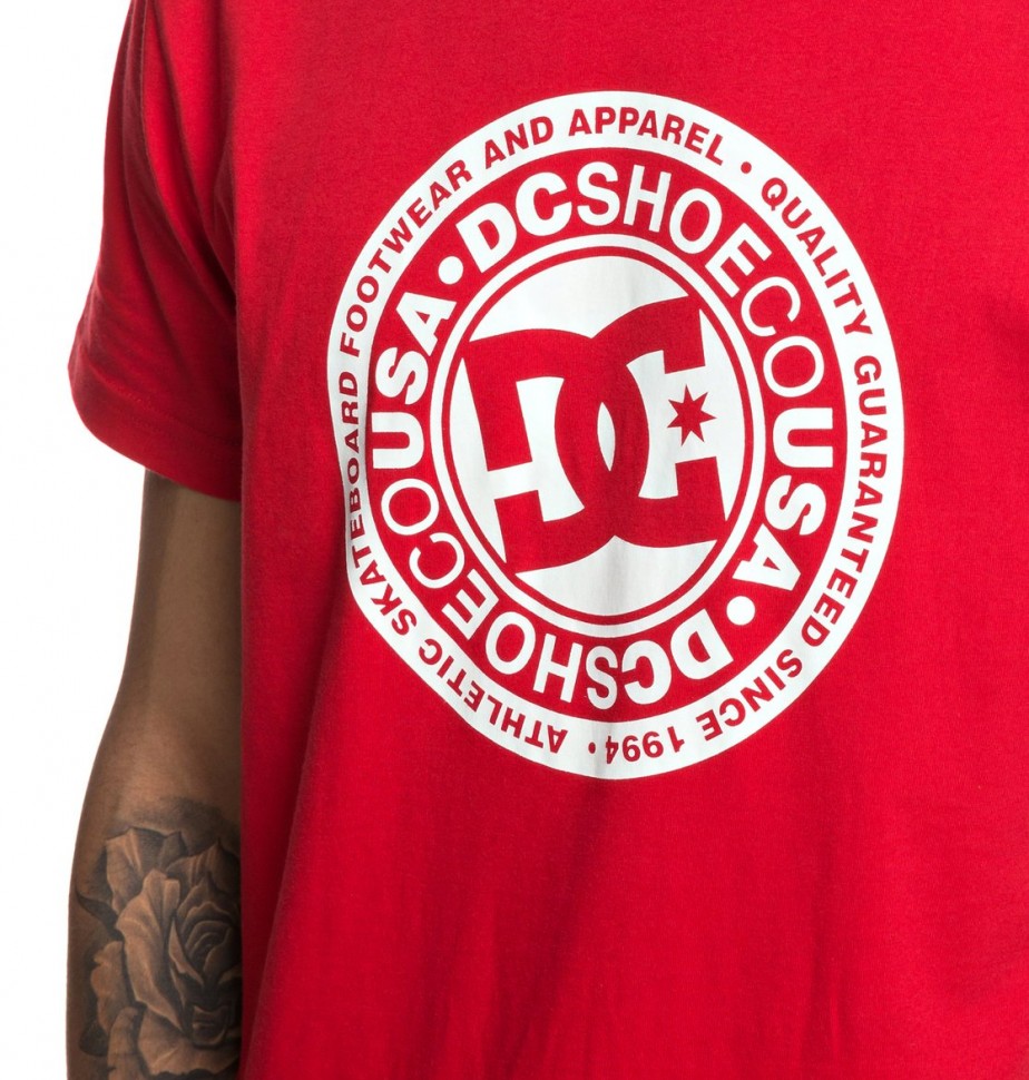 Футболка DC SHOES Circle Star Ss M Tango Red фото 3
