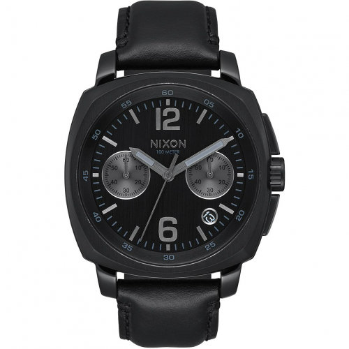 Часы NIXON Charger Chrono Leather A/S All Black
