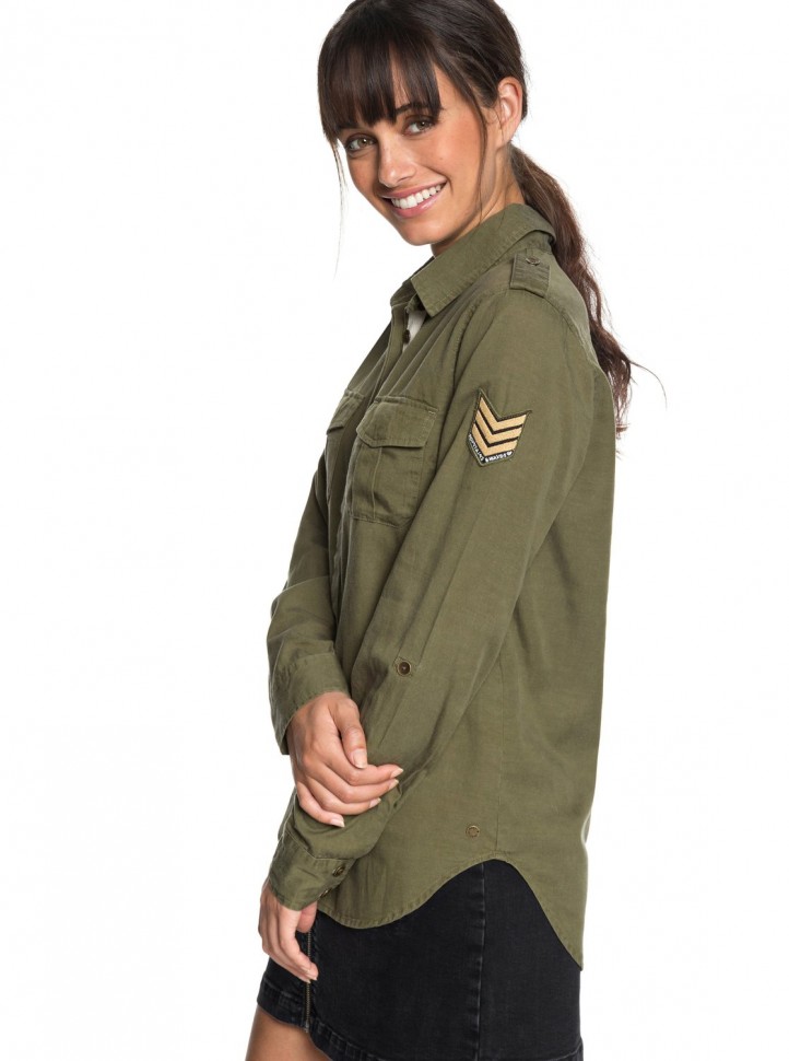 Блузка ROXY Militaryinfluen J Burnt Olive фото 2
