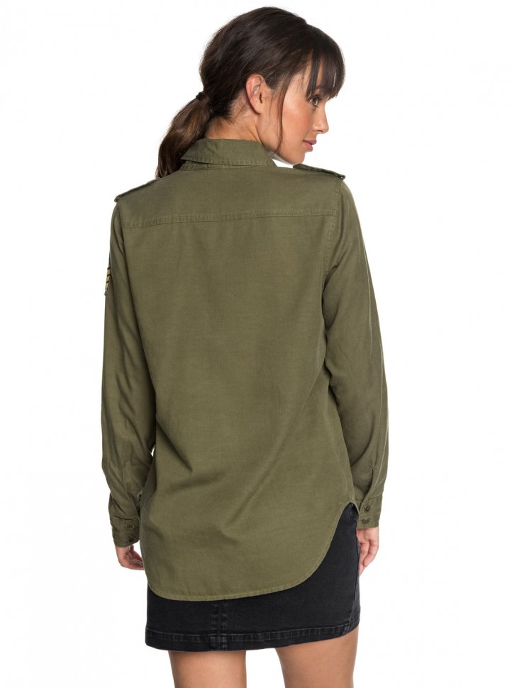 Блузка ROXY Militaryinfluen J Burnt Olive фото 4