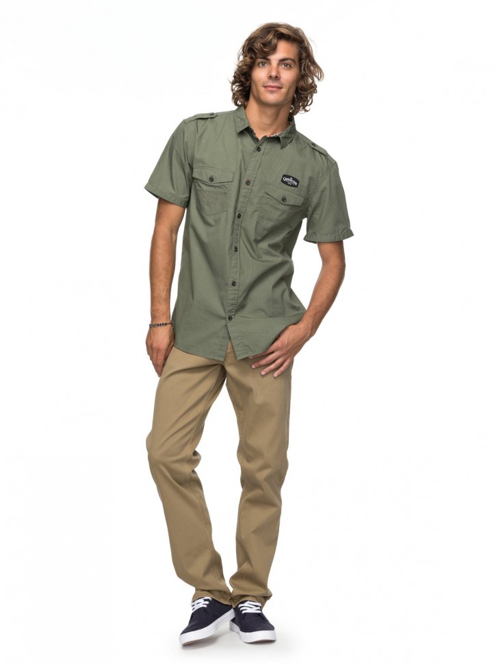 Рубашка мужская QUIKSILVER Shdtripstershir M Four Leaf Clover фото 2