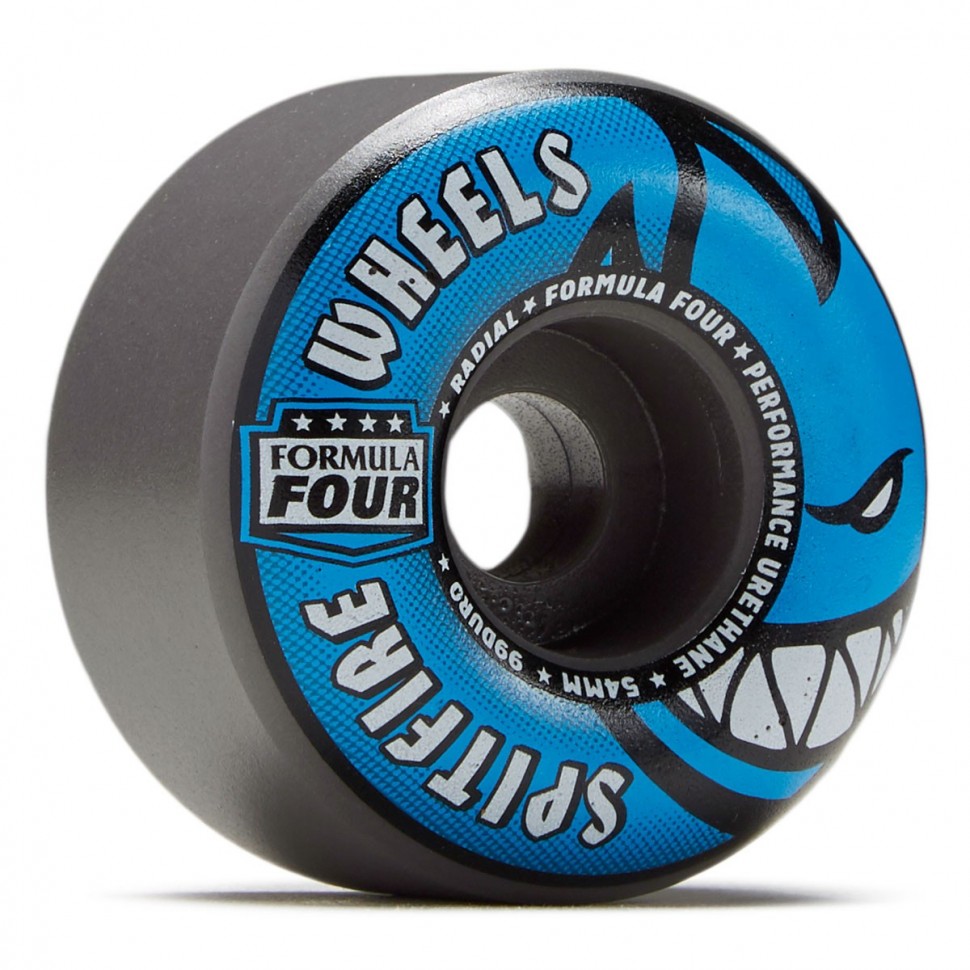 фото Колеса для скейтборда spitfire f4 radials grey/blue 54mm 99d