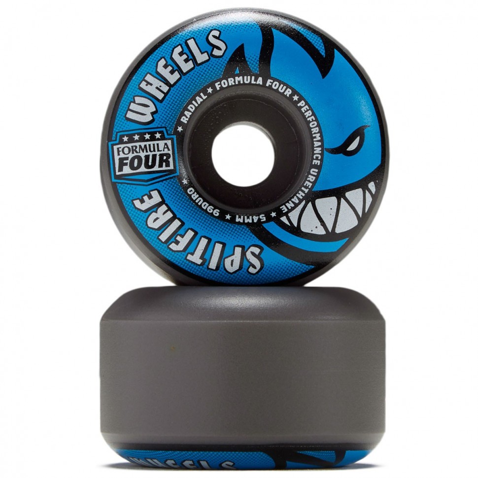 фото Колеса для скейтборда spitfire f4 radials grey/blue 54mm 99d