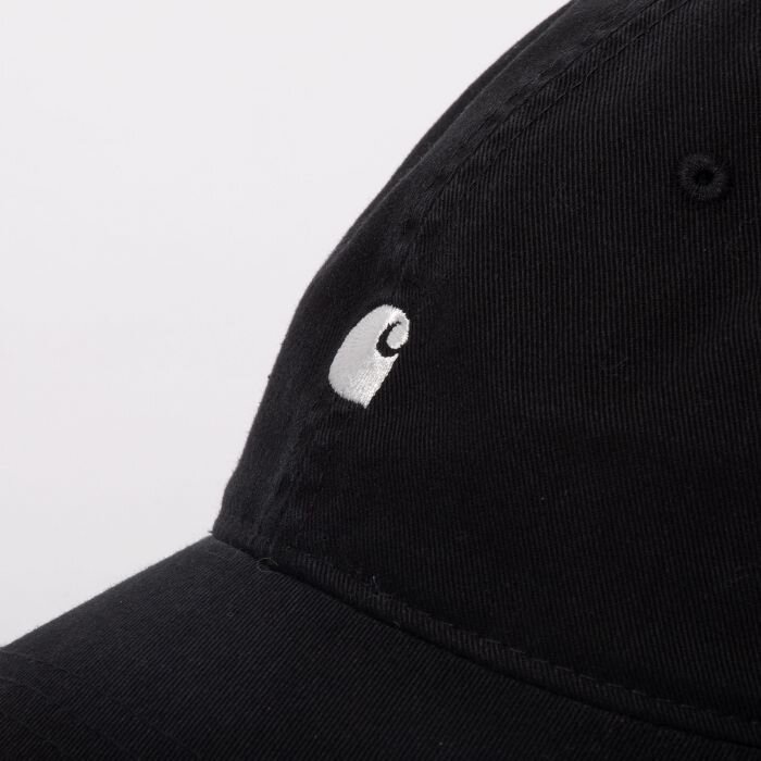 Кепка CARHARTT WIP Madison Logo Cap Black/Wax 2020 фото 2