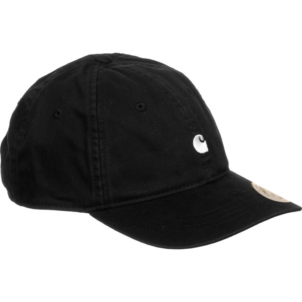 фото Кепка carhartt wip madison logo cap black/wax 2020