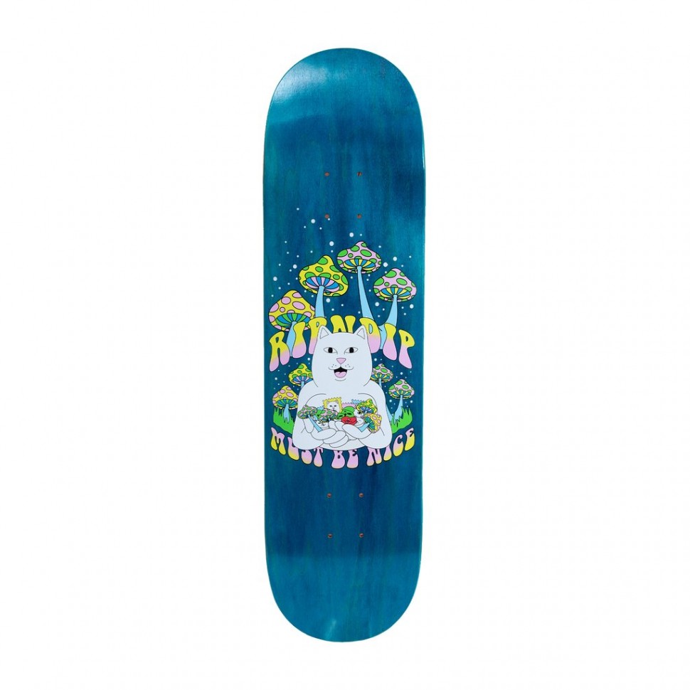 фото Дека для скейтборда ripndip trippy treatz board blue 8 дюймов 2021