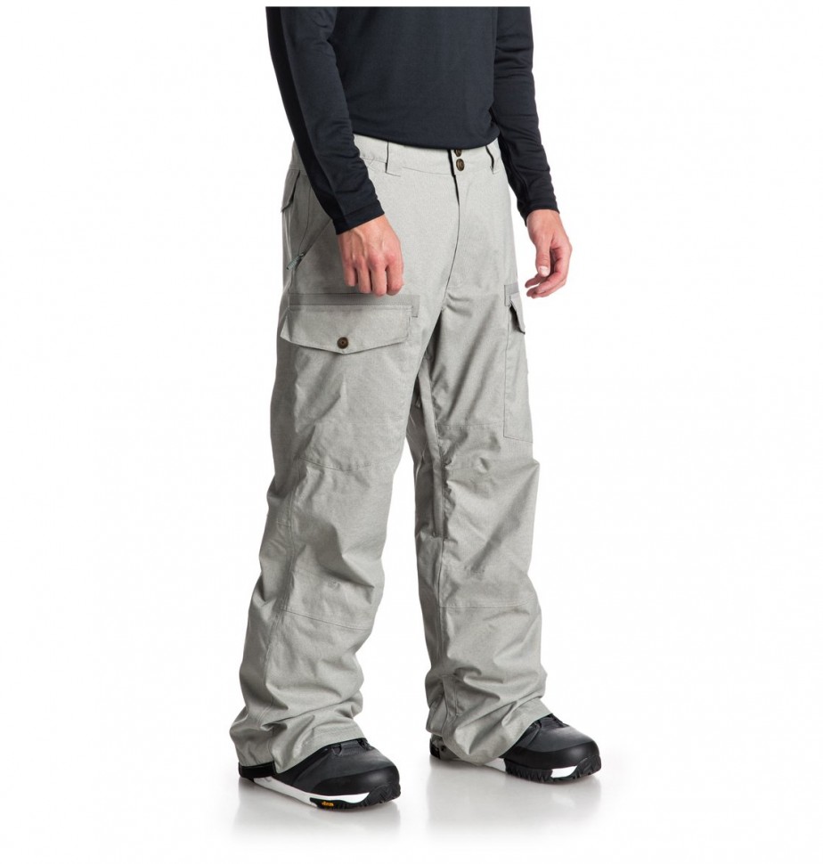Штаны для сноуборда мужские DC SHOES Code Pnt M Neutral Gray фото 3