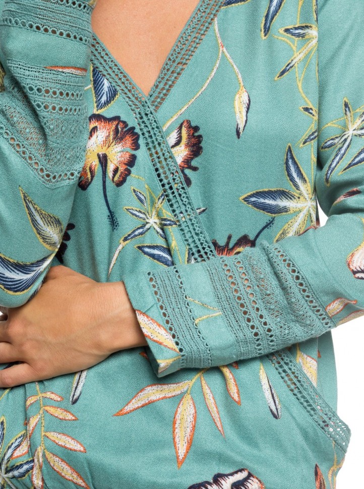 Блузка ROXY Runaway Success J Trellis Bird Flower фото 4