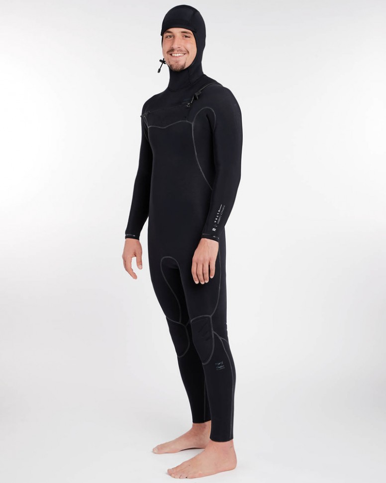 Гидрокостюм мужской BILLABONG 706 Furnace Carbon Ultra Hooded Black фото 2