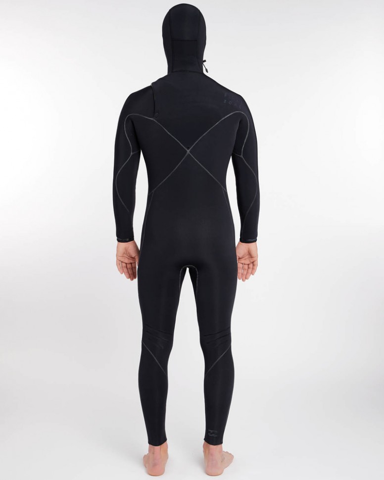 Гидрокостюм мужской BILLABONG 706 Furnace Carbon Ultra Hooded Black фото 3