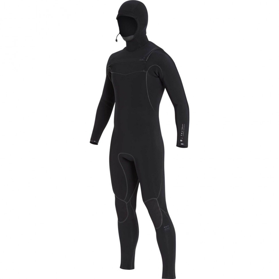 Гидрокостюм мужской BILLABONG 706 Furnace Carbon Ultra Hooded Black фото 10