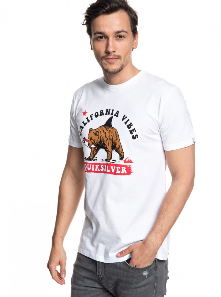 Футболка QUIKSILVER Bearshark M White