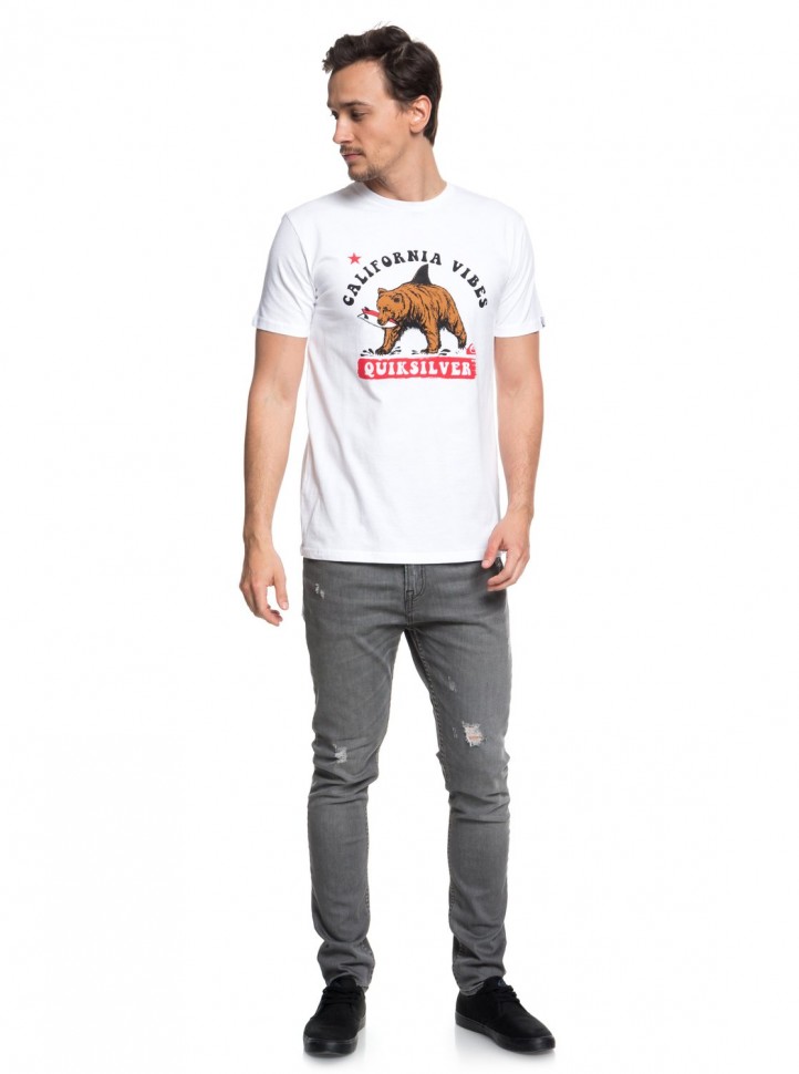 Футболка QUIKSILVER Bearshark M White фото 2