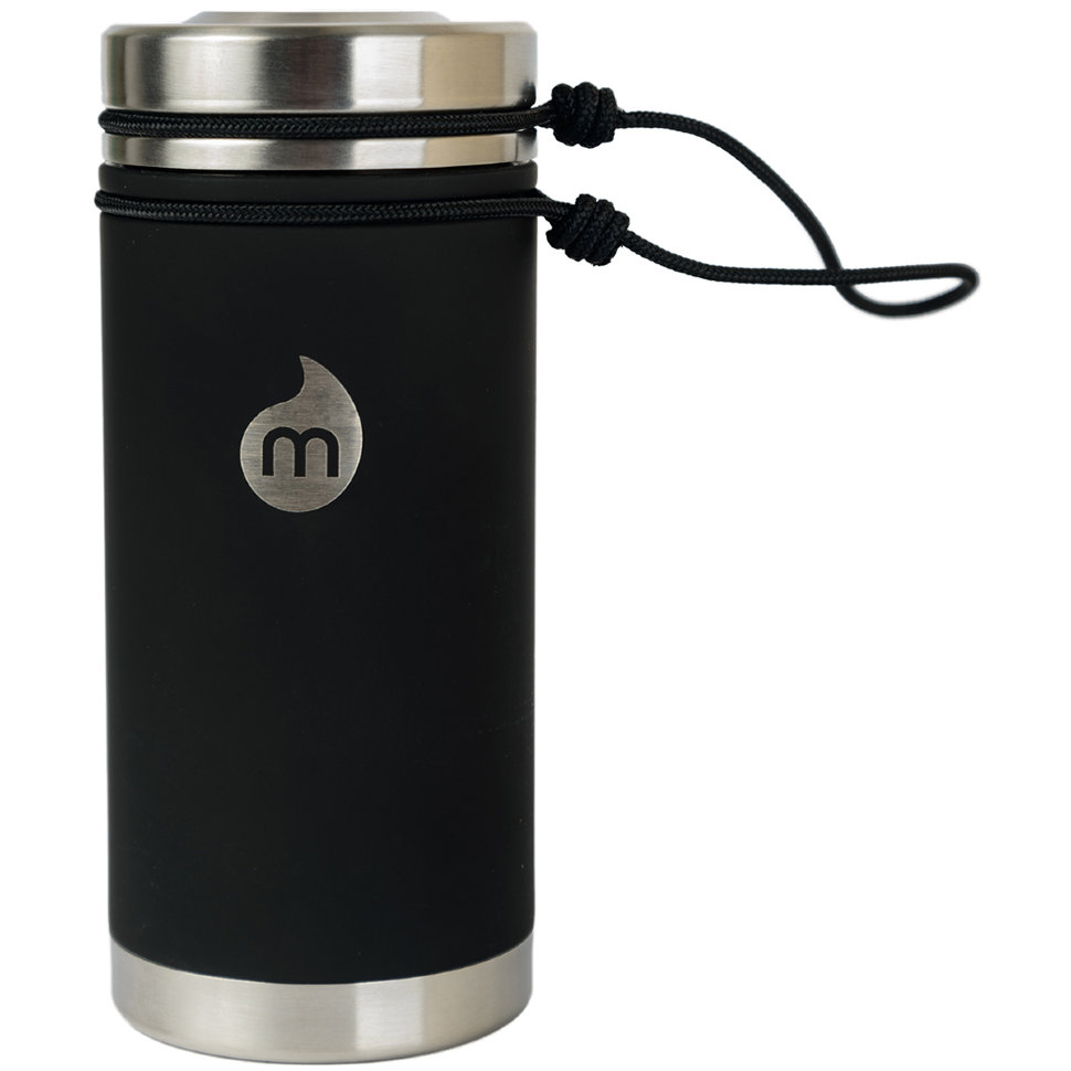 Термобутылка для воды MIZU Mizu V5 A/S St Black Le W/ Sst Lid & Rope Leash