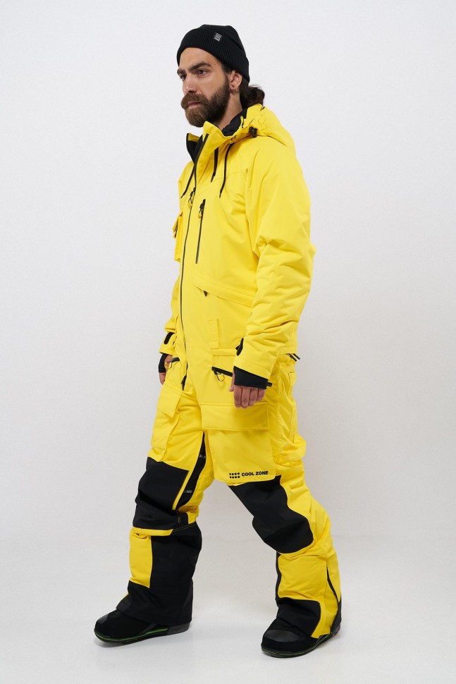 фото Комбинезон для сноуборда мужской cool zone snowmobile желтый