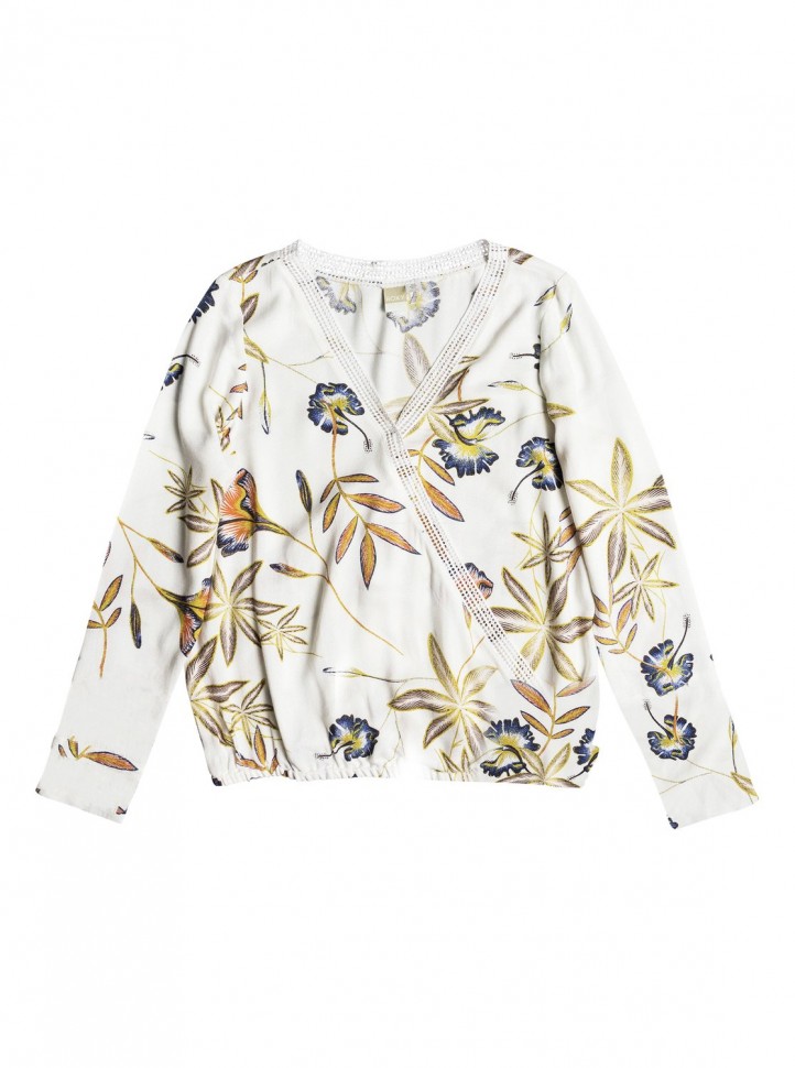 Блузка ROXY Runaway Success J Marshmallow Bird Flower