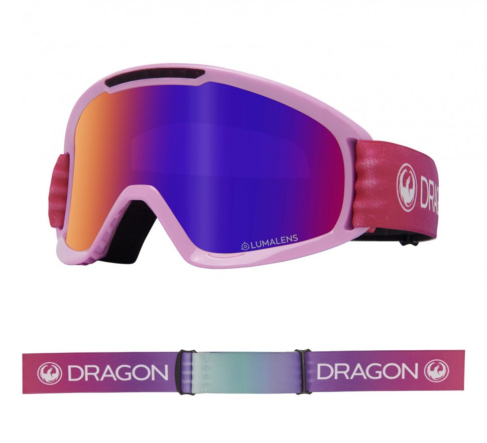 Маска горнолыжная DRAGON Dx2 Candy/Ll Purple Ion + Ll Amber
