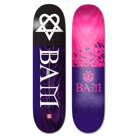 Дека для скейтборда ELEMENT Bam Heartagram Bats 8.25"