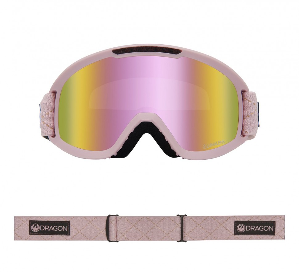 Маска горнолыжная DRAGON Dx2 Blush/Ll Pink Ion + Ll Dark Smoke фото 2