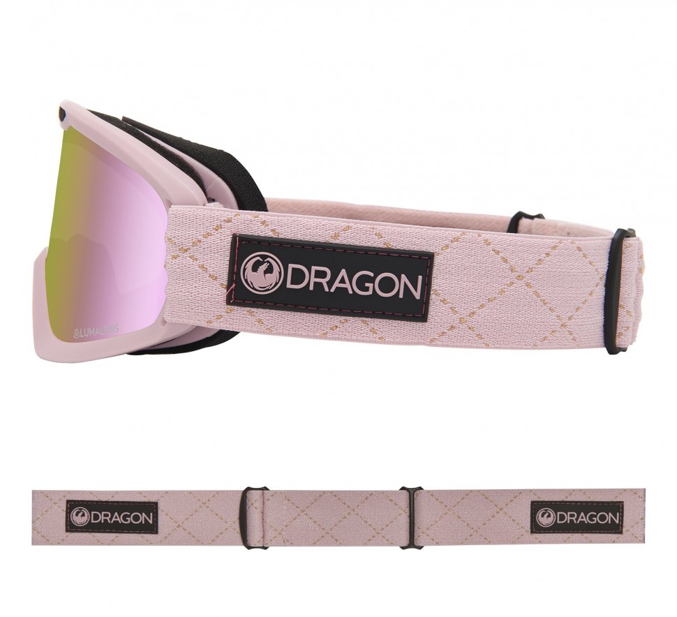 Маска горнолыжная DRAGON Dx2 Blush/Ll Pink Ion + Ll Dark Smoke фото 3