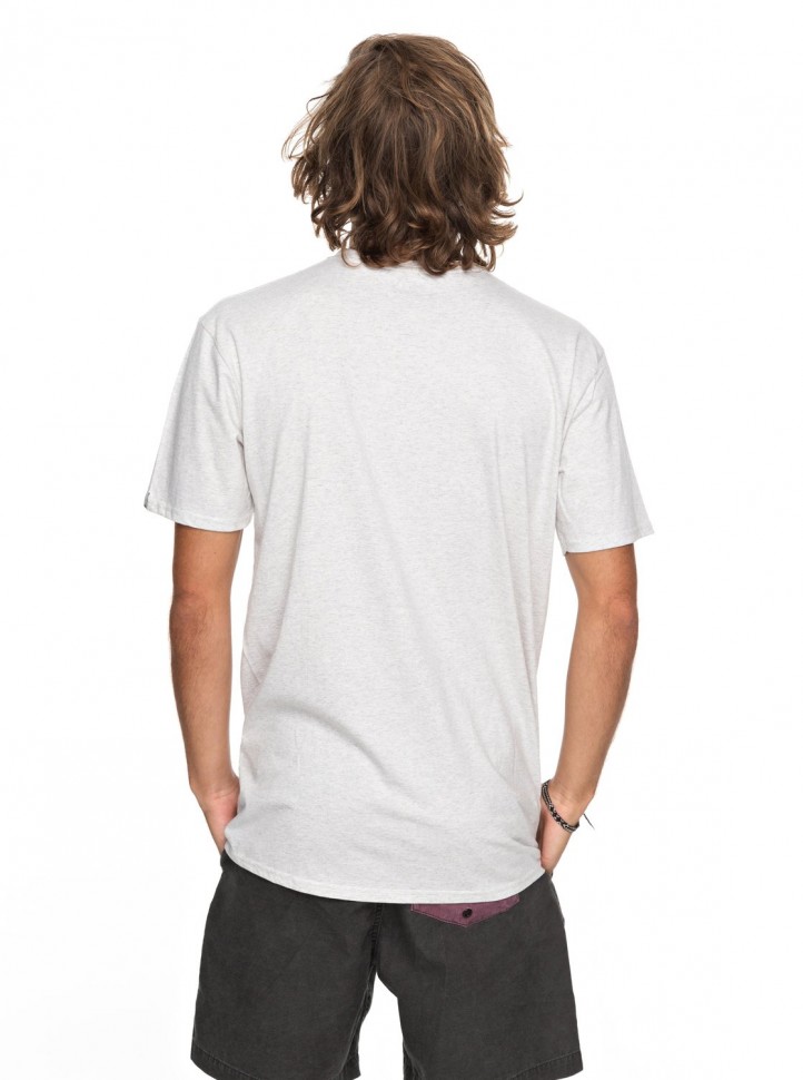 Футболка мужская QUIKSILVER Shdtrippletreat M Snow White Heather фото 3