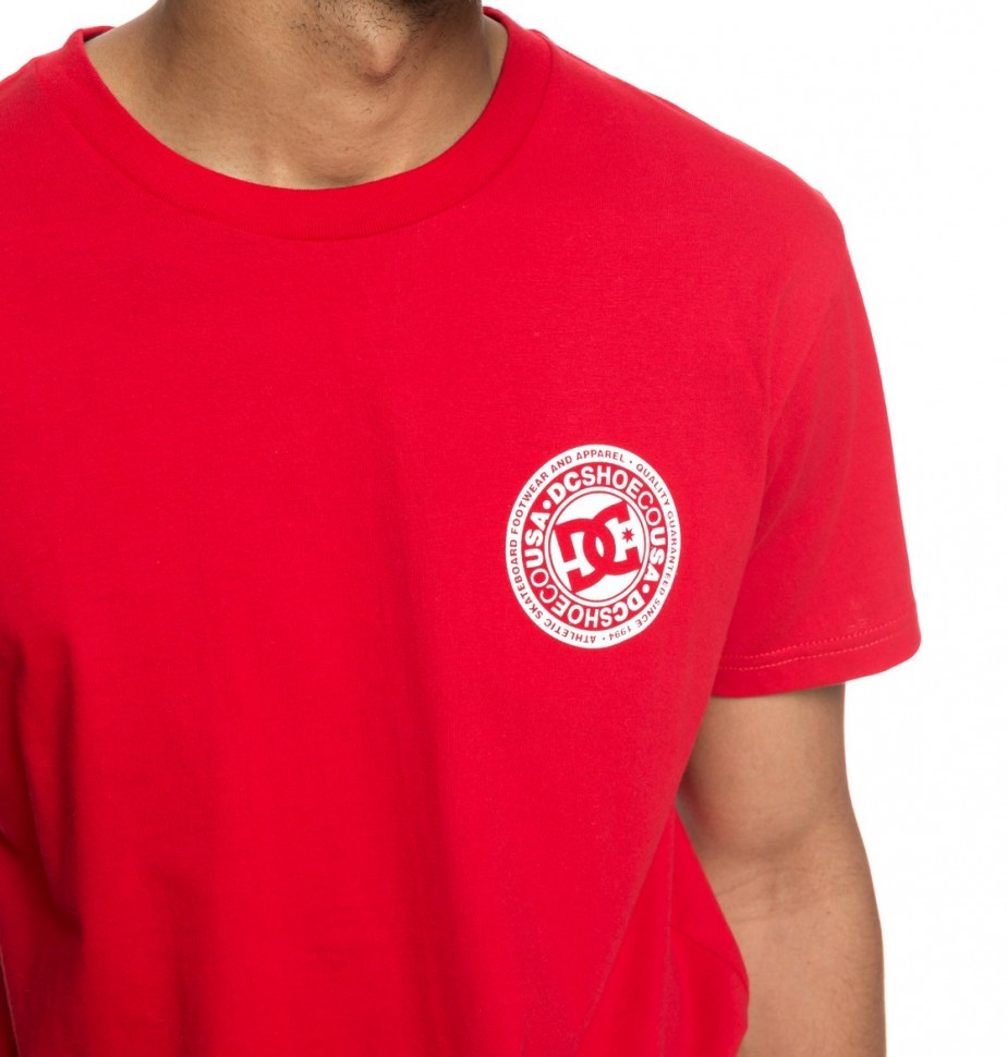 Футболка DC SHOES Circle Star Fb M Tango Red фото 3