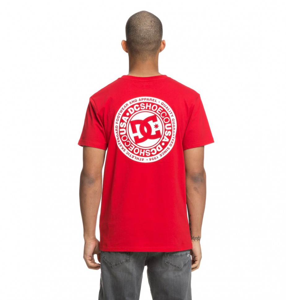 Футболка DC SHOES Circle Star Fb M Tango Red фото 5