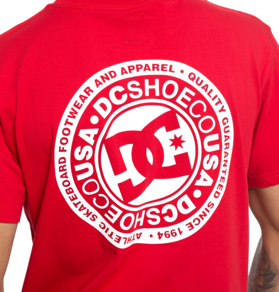 Футболка DC SHOES Circle Star Fb M Tango Red фото 6