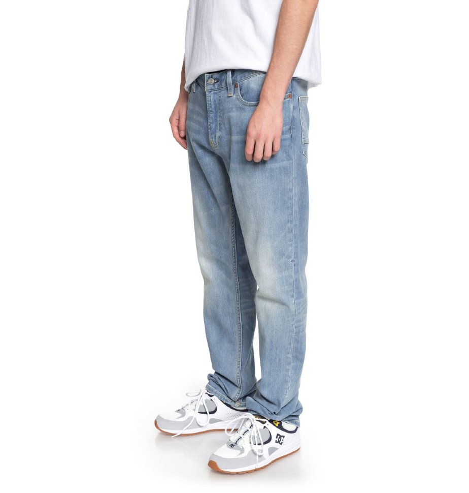 Джинсы мужские DC SHOES Worker Straight M Light Indigo Bleach фото 2