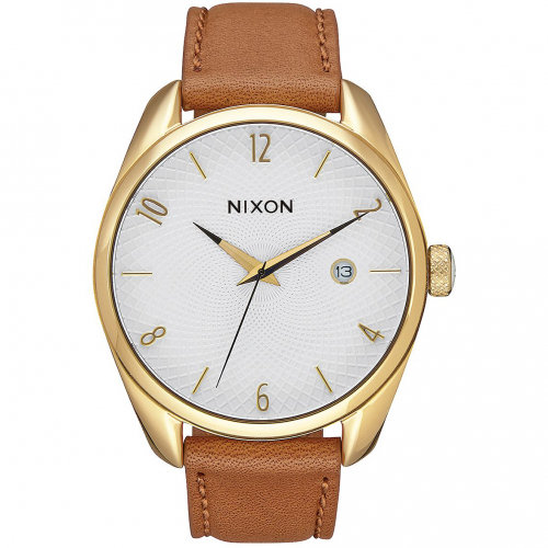 Часы NIXON Bullet Leather A/S Gold/Saddle
