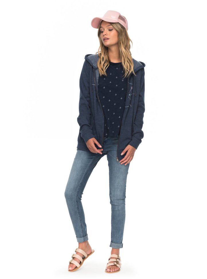 Кардиган женский ROXY Fullofjoyzip J Dress Blues Heather фото 3