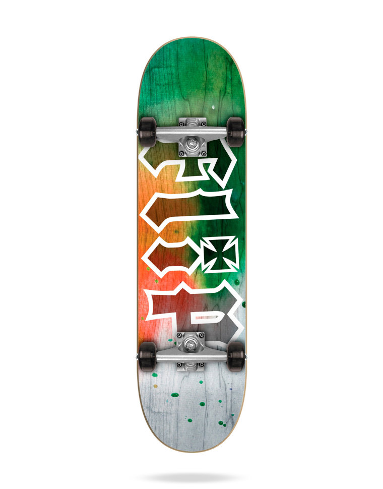 Комплект Скейтборд FLIP Hkd Complete TIE DYE ORANGE 7"