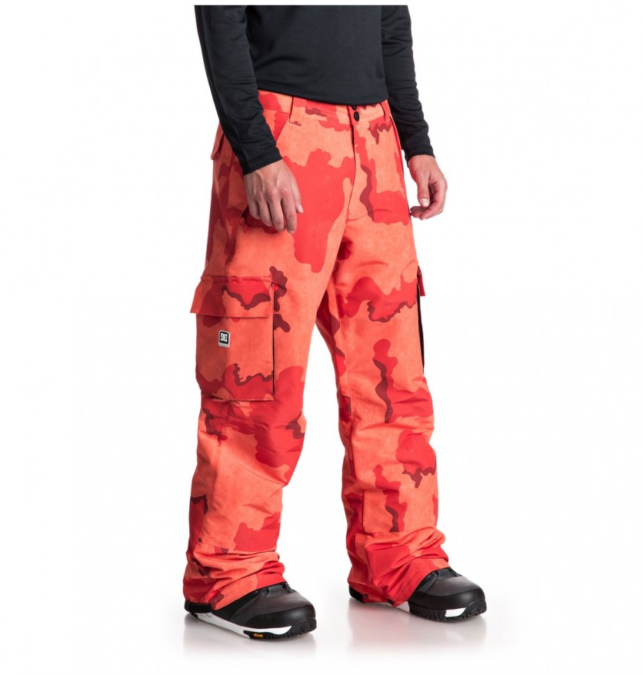 Штаны для сноуборда мужские DC SHOES Banshee Pnt M Red Orange Dcu Camo Men фото 3