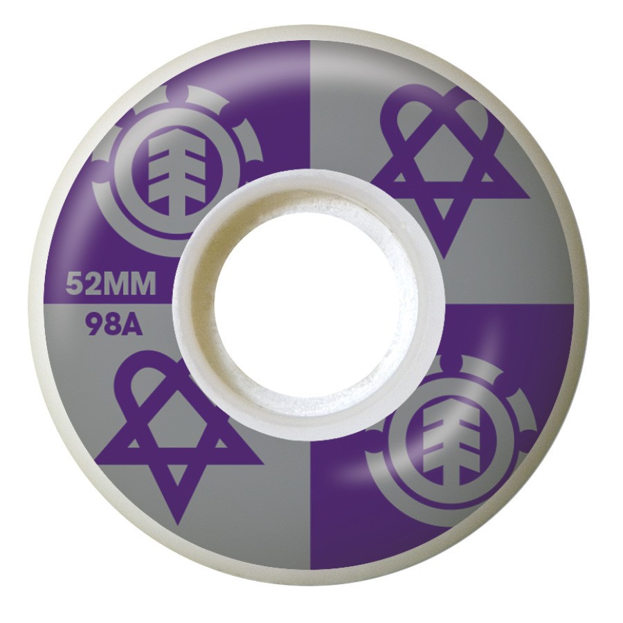 Колеса для скейтборда  ELEMENT Bam Heartagram 52mm