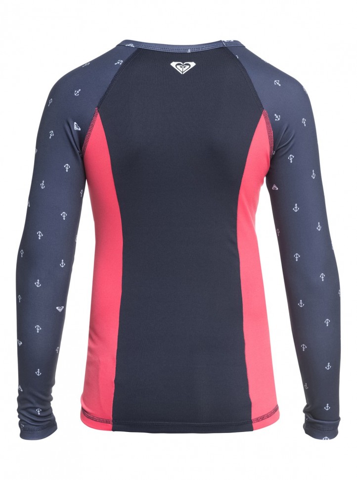 Гидрофуфайка для девочек-подростков ROXY Tropiroxy Ls O G Dress Blues Watercolor Anchor фото 2
