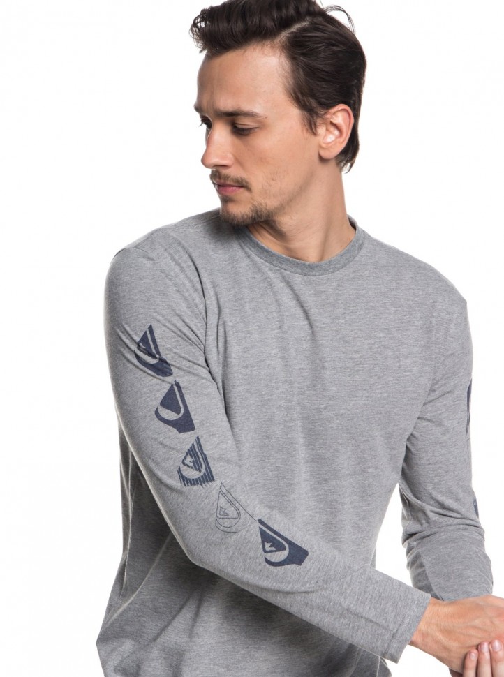 Лонгслив мужской QUIKSILVER Doublestringer M Medium Grey Heather фото 2
