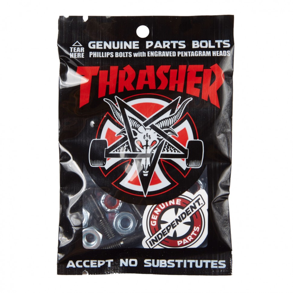 Винты INDEPENDENT Thrasher Bolts Phillips Hardware BLACK/SILVER