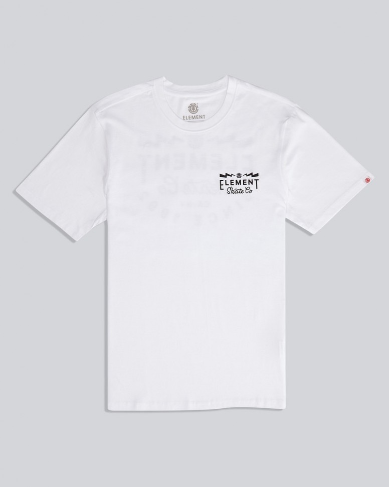 Футболка мужская ELEMENT Zap Ss Tee Ftm Optic White фото 4