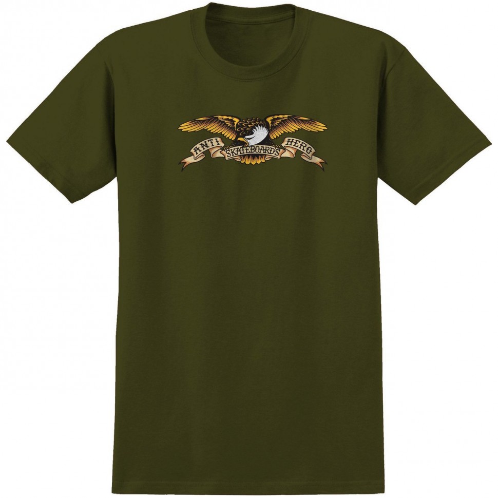 Футболка ANTI-HERO Ah S/S Eagle Military Green