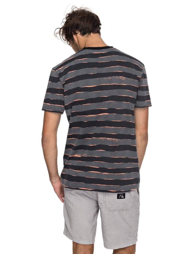 Футболка мужская QUIKSILVER Ssallprintmadwa M Black Mad Max Stripes фото 3