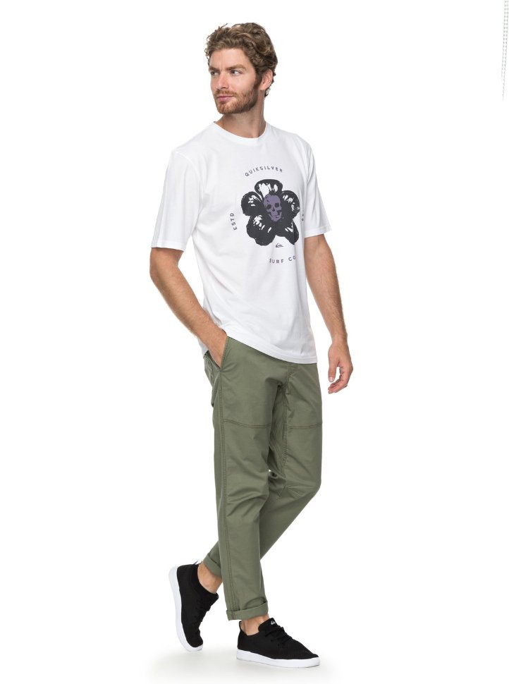 Футболка мужская QUIKSILVER Gmtdyecosmichea M White фото 2