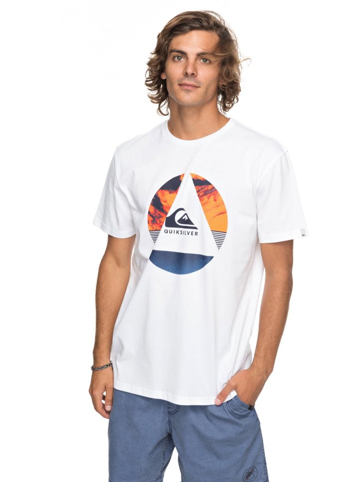 Футболка мужская QUIKSILVER Ssclafluidt M White